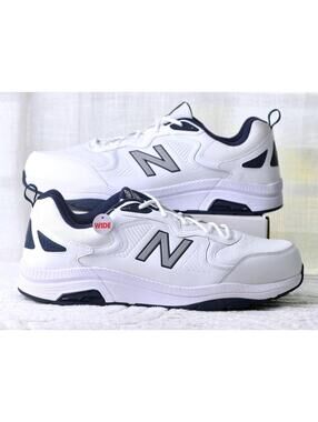 New! Size: 17 Men Wide | New Balance 857 | White/Navy Blue | MX857WN3
